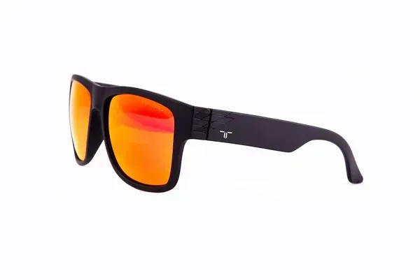 TRIGGERNAUT Harper Pro "Raven Black" with Polarized "REVO Red/Orange" Lenses